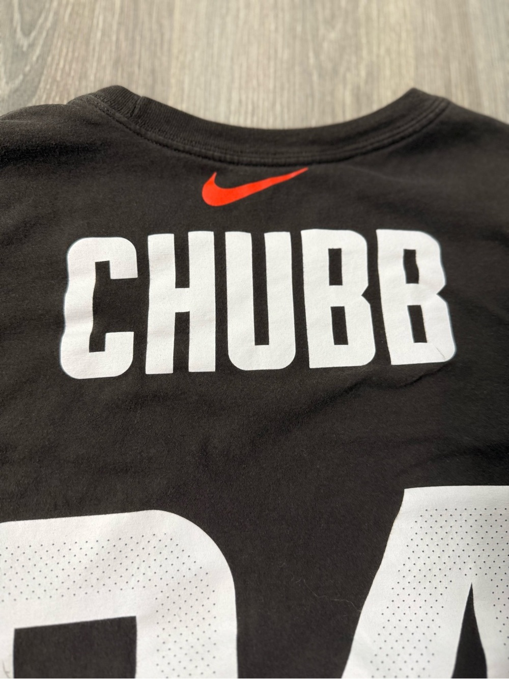 Cleveland Browns Nike Nick Chubb #24 Tshirt Large Brown NFL Tee Dawg Pound - Picture 5 of 9